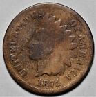 1871 INDIAN HEAD CENT   US SEMI KEY 1C PENNY COIN   L38