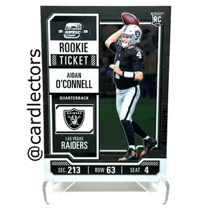 2023 Panini Contenders Optic AIDAN O'CONNELL #59 RC Base Rookie Ticket RAIDERS - Picture 1 of 2