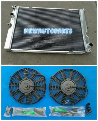 Radiador de aluminio + ventiladores para 1999-2004 03 TOYOTA LAND ROVER DISCOVERY II 2.5 TD5 Foto 1 de 4