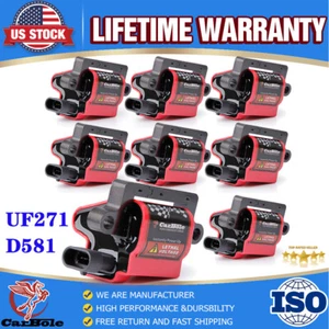 8 High Performance Square Ignition Coils UF271 For Chevy GMC 4.8L 5.3L 6.0L 8.1L - Picture 1 of 23
