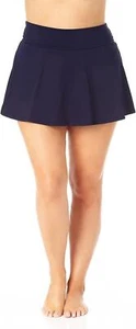Anne Cole 285458 Women Plus Size Soft Band Rock Swim Skirt Navy, Size 22W - Picture 1 of 2
