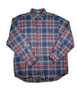 Pendleton 100 % Schurwolle kariert Tartan Flanell Langarm Hemd Grunge Hipster - Bild 1 von 5
