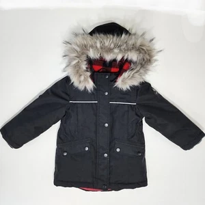 CANADIANA Winter Coat Kids Size 4 Years Warm Parka Jacket Hooded Lined Canadian - Picture 1 of 22