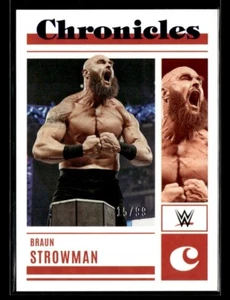 2023 Chronicles WWE Braun Strowman #86 RAW Blue Parallel 15/99 - Picture 1 of 2
