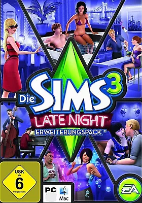 Die Sims 3 Late Night (PC, 2010, Nur EA APP Key Download Code) Keine DVD, No CD - Bild 1 von 4