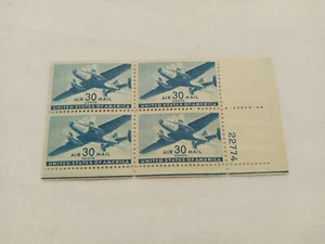 SELLOS USPS - Bloque de placas montado sin montar o nunca montado - CORREO AÉREO - C30 (PBC30-1) - Imagen 1 de 1