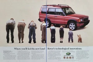 1998 VINTAGE 2 PAGE PRINT AD - LAND ROVER DISCOVERY SERIES II AD - BUTTOCKS FEEL - Picture 1 of 1