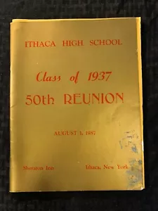 Ithaca New York Highschool Yearbook Class of 1937 50th Reunion 1987 - Bild 1 von 6
