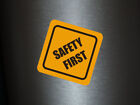 1 x Aufkleber Warnschild Safety First Retten Rettung Sticker Fabrik Hinweis NEU