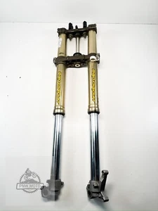 2007 KAWASAKI KX250F KX 250F OEM FRONT FORKS SHOCKS SUSPENSION CLAMPS TREE 06-08 - Picture 1 of 20