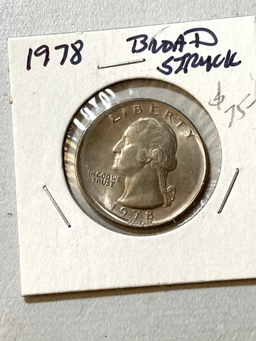 SCARCE 1978 WASHINGTON QUARTER BROAD STRUCK Cover