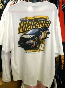 VINTAGE 2007 CHECKERED FLAG #01 TEE SHIRT US ARMY WHITE MARK MARTIN LARGE NWT - Picture 1 of 3