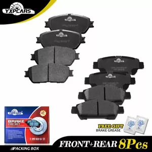 Front & Rear Ceramic Brake Pads For 2004 2005 2006 - 2010 Toyota Sienna - Picture 1 of 7