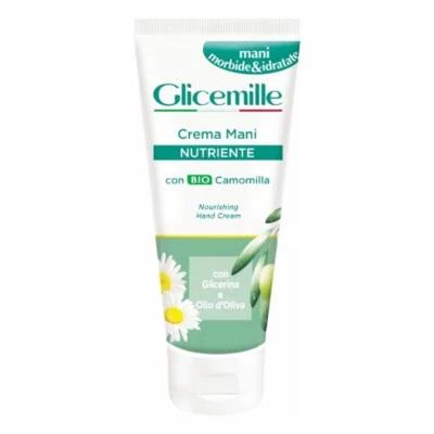 Glicemille Crema Mani Nutriente Bio Camomilla Glicerina e Olio D'oliva 100Ml