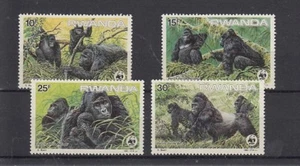 D. Rwanda 1292 - 95 Gorilla WWF ** (MNH) - Picture 1 of 1
