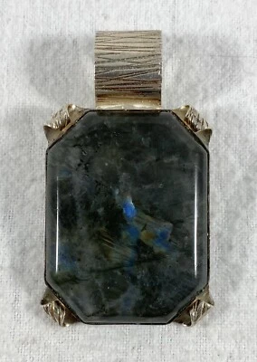 Jay King Mine Finds DRT Sterling Silver Labradorite Pendant Foto 1 de 4