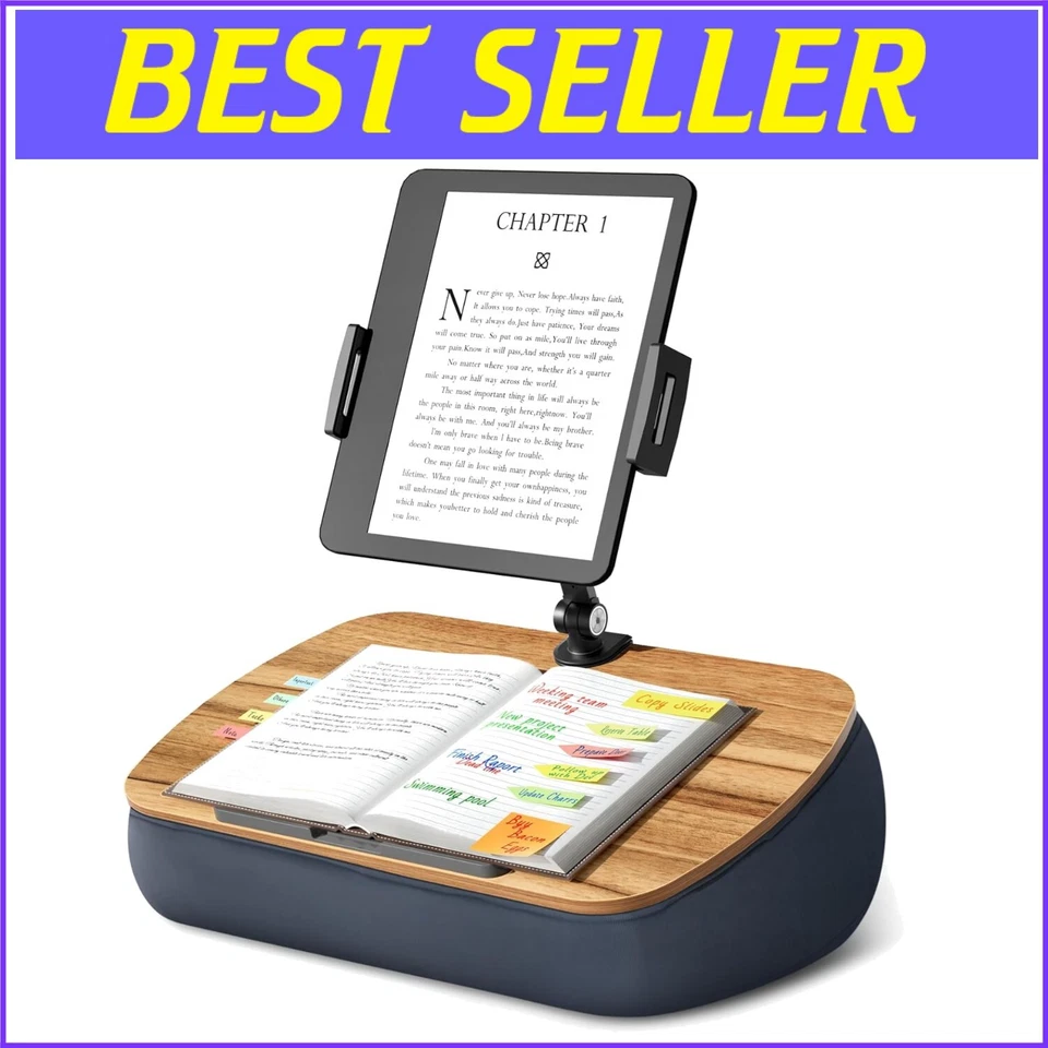 Soft Adjustable Lap Desk Beanbag for 4.7"-13" Devices, Perfect for Cozy Reading - Image 1 of 4