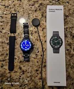 Samsung Galaxy Watch6 Classic 47mm BT Smart Watch - Black (SM-R960NZKAXAA) - Picture 1 of 3