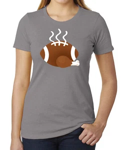 Fußball Türkei Damen Shirts, Thanksgiving Fußball T-Shirts, T-Shirts für Frauen! - Bild 1 von 8