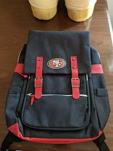 2017 San Francisco 49ers Red/Black Team 4 Pocket Backpack Idegy - Picture 1 of 2