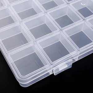 Transparent Storage Container Plastic Organizer for Jewelry Beads UK - Picture 1 of 19