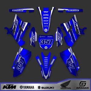 Yamaha YZ 125 250 - 2015 / 2021 graphic kit 100% Customiced  bytmiami - Bild 1 von 6