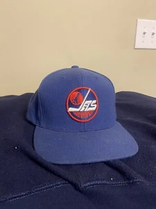 Vintage Mitchell & Ness Winnipeg Jets Snapback Blue - Picture 1 of 7