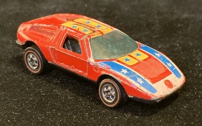 Coche de juguete fundido a presión Hot Wheels Redline rojo Mercedes Benz C-111 Hong Kong 1970 Foto 1 de 4