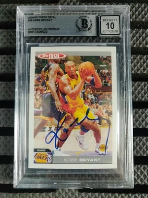 CARTE KOBE BRYANT DEDICACE AUTOGRAPHE BECKETT SIGNED CARD BASKETBALL NBA PSA - Photo 1/4