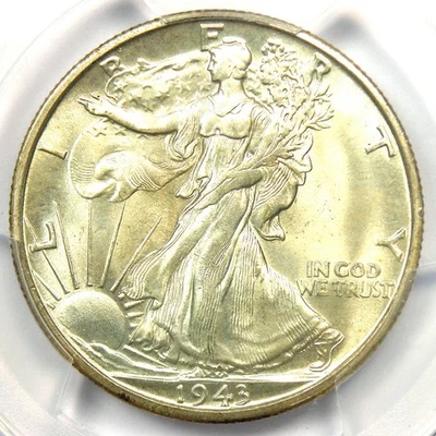 1943-S Walking Liberty Half Dollar 50C - PCGS MS66+ Plus Grade - $875 Value! - Image 1 of 4