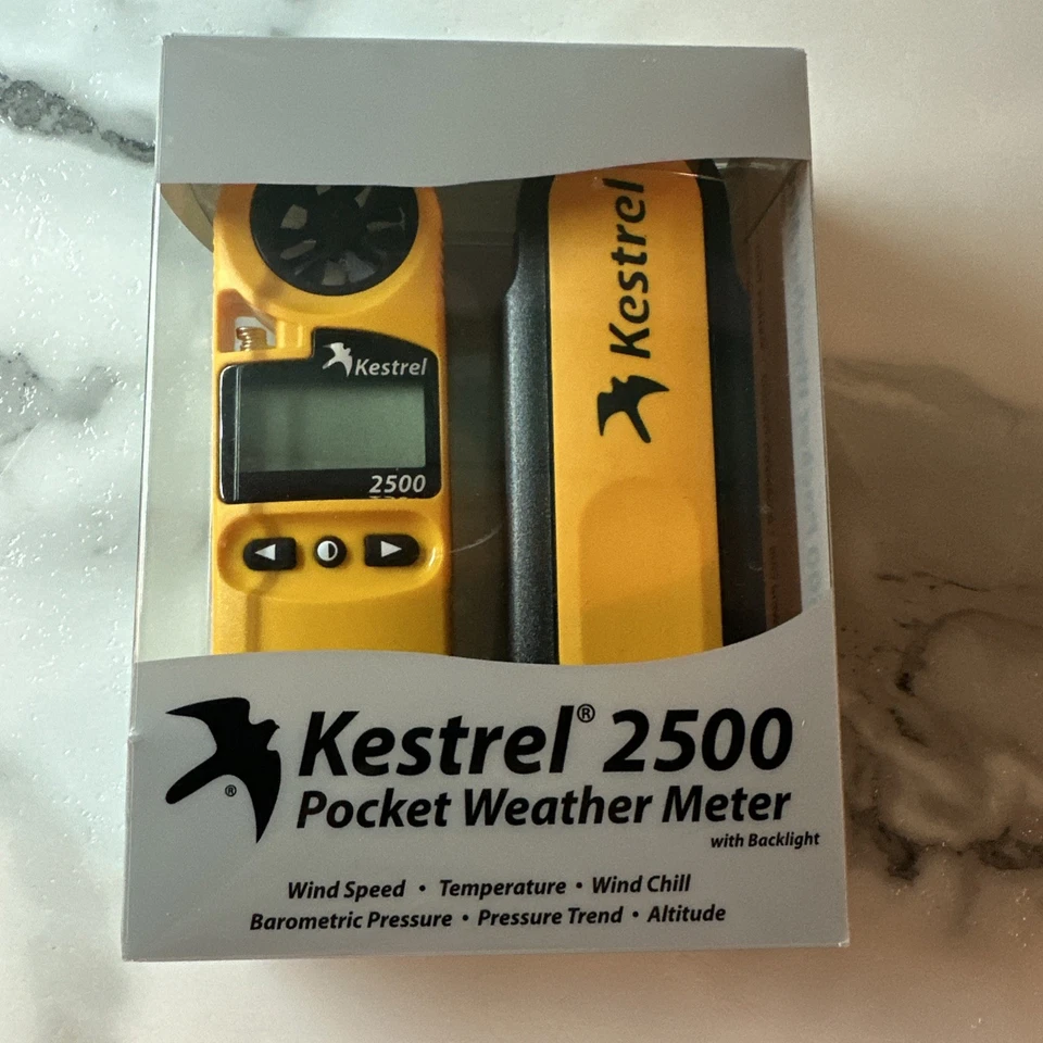 Kestrel 2500 Pocket Weather Meter Wind Speed Temperatrue Wind Chill Pressure New - Image 1 of 4