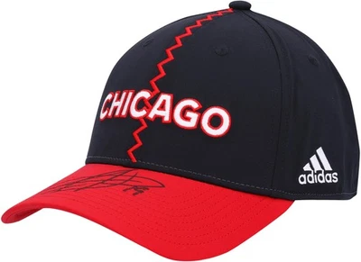 Gorra retro inversa autografiada por Jonathan Toews Chicago Blackhawks 2022-23 Foto 1 de 3