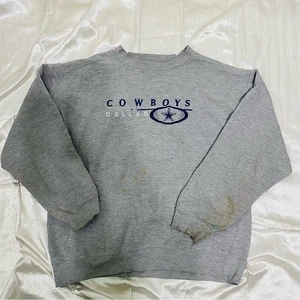 Vintage Dallas Cowboys graues Sweatshirt Größe L - Bild 1 von 7