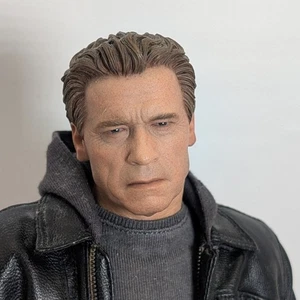 HOT TOYS TERMINATOR 2 T-800 FIGURE W/ BASE - Picture 1 of 8