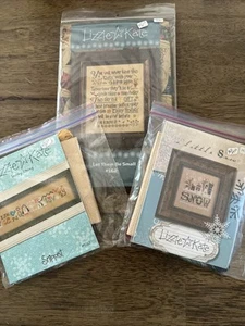 Lizzie Kate Cross Stitch Kit Lot Of 3 NEW! - Picture 1 of 7