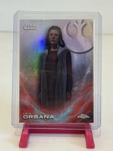 2025 Topps Chrome Star Wars Costco Exclusive Refractor #CE35 Leia Organa - Picture 1 of 2