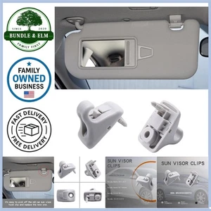 Sun Visor Clips Gray 2pcs for Hyundai Elantra i30 Accent Vehicle Accessory - Foto 1 di 7
