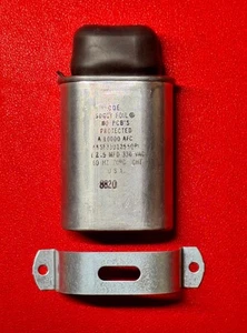 CDE 12.5 MFD 330 VAC KKSF33UL255QP1 Capacitor With Hood & Bracket, Tested - NEW - Picture 1 of 5