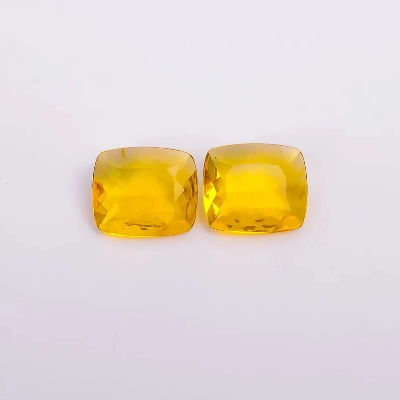 Piedra preciosa de cuarzo de corte radiante de cristal natural fluorita de 17,5 quilates para joyería Foto 1 de 3