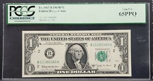 Fr.1902-B 1963 B Federal Reserve Barr Note PCGS 65 PPQ Gem New