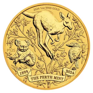2024 Australian 125th Anniversary Gold 1 oz .9999 Fine BU - Picture 1 of 2