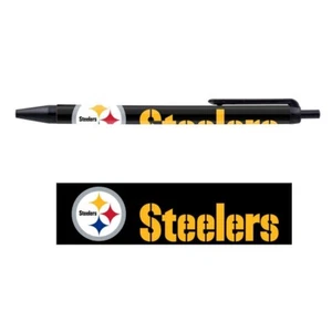 PITTSBURGH STEELERS TEAM LOGO 5-PACK CLICK PENS NEW WINCRAFT 👀🏈 - Picture 1 of 1