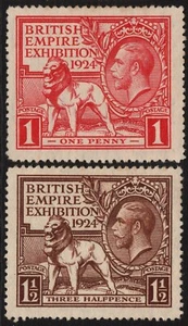 GRAN BRETAÑA 1924 EXPOSICIÓN IMPERIO BRITÁNICO (2) SIN USAR - SIN GOMA (A30468) - Imagen 1 de 1