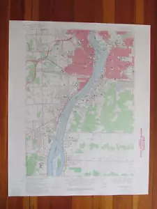 Port Huron Michigan 1971 Original Vintage USGS Topo Karte - Bild 1 von 1