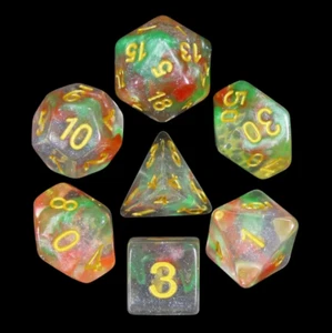 NEW RPG / D&D Dice | Sets of 7 - Iridecent Tectonic Break - Picture 1 of 3