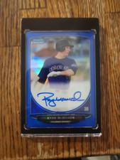 2013 Bowman Chrome Blue Refractor #/99 Ryan McMahon Auto/autograph