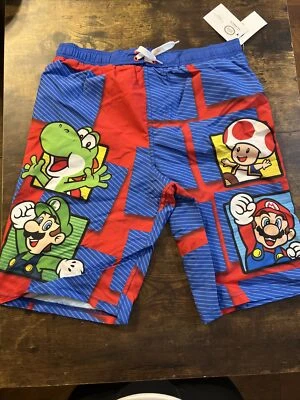 Bañador Nintendo Super Mario Bro Pantalones Cortos Atléticos Forrados Juveniles Grandes Foto 1 de 4