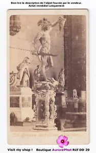 SCULPTURE, OEUVRE D'ART, ITALIE, PERSÉE & LA TÊTE DE MÉDUSE, CDV -DD29 - Imagen 1 de 2