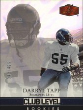 2006 Flair Showcase Football Card #179 Darryl Tapp Rookie/499