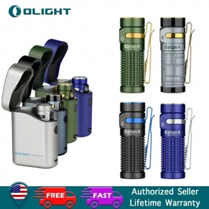 Olight Baton Torcia EDC ricaricabile compatta 16340 4 tasche 1300 LM - Foto 1 di 107